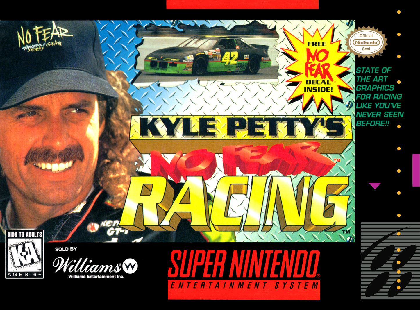 KYLE PETTY'S NO FEAR RACING - SNES