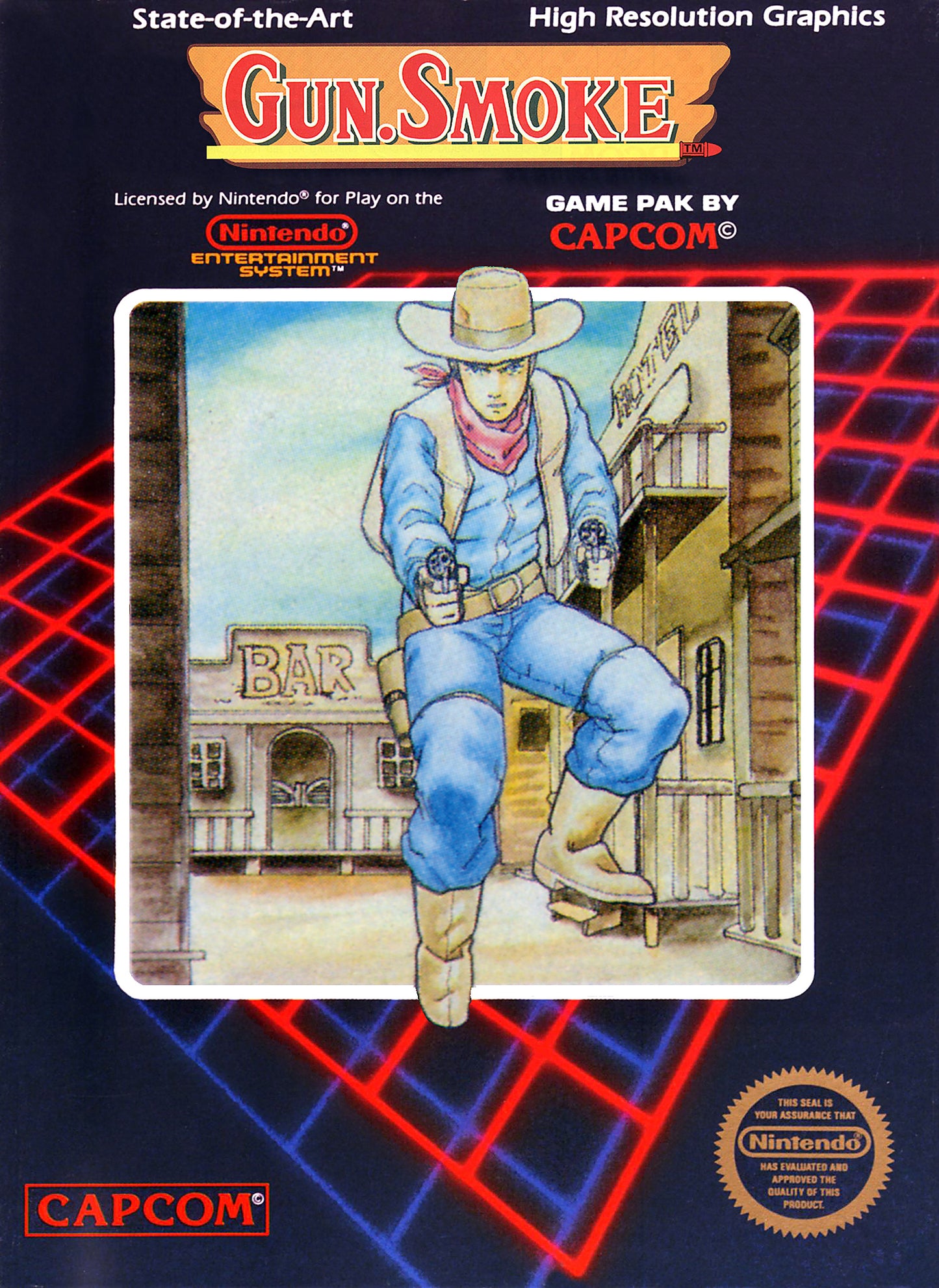 GUN SMOKE - NES (W/BOX)