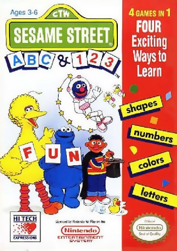 SESAME STREET 123 & ABC - NES