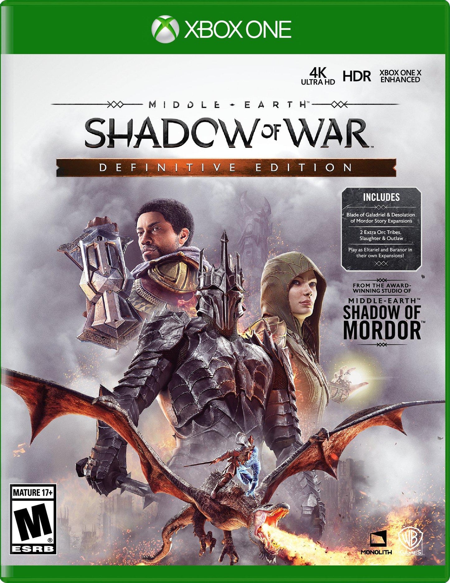 MIDDLE-EARTH: SHADOW OF WAR (DEFINITIVE - XBXONE