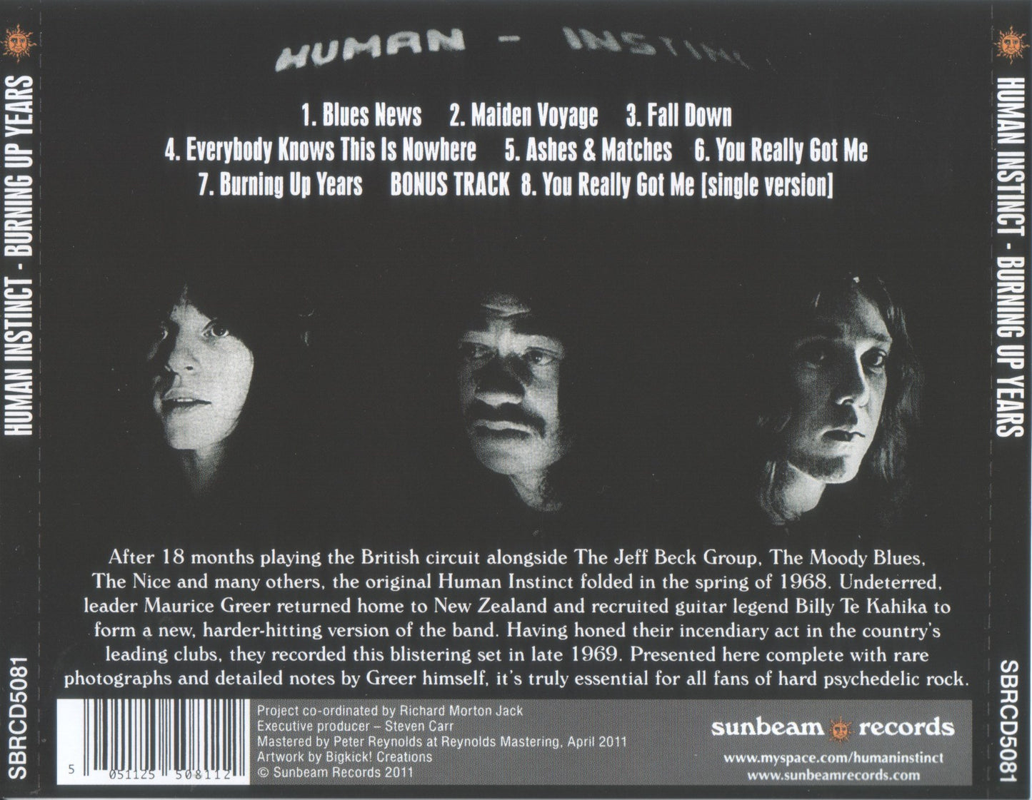 HUMAN INSTINCT - BURNING UP YEARS