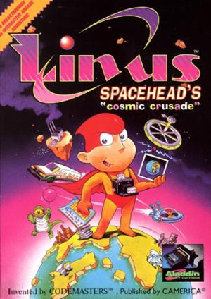 LINUS SPACEHEAD'S COSMIC CRUSADE [ALADDI - NES (W/BOX & MANUAL)