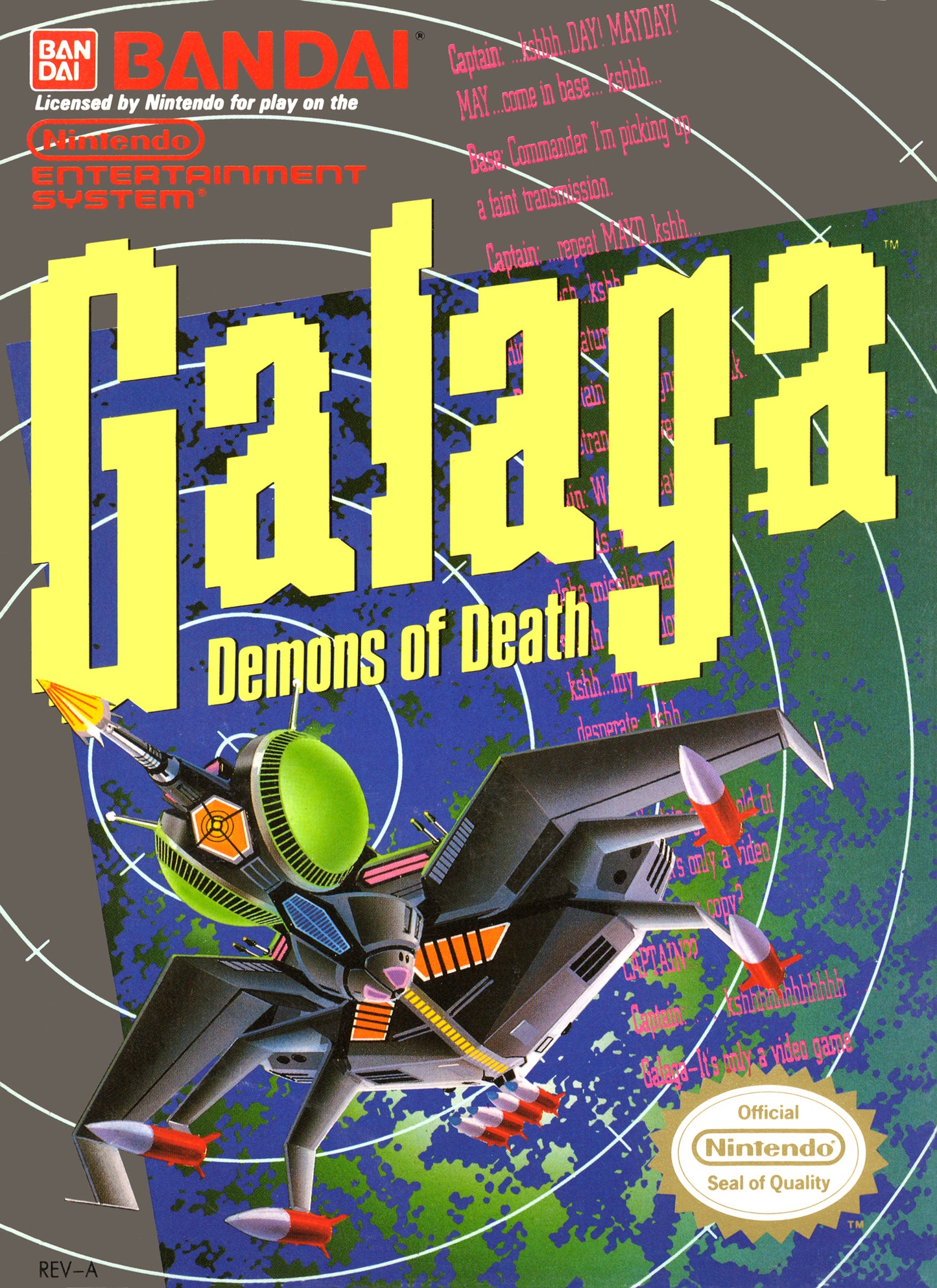 GALAGA: DEMONS OF DEATH - NES (W/BOX & MANUAL)