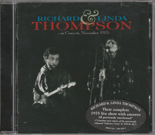 THOMPSON, RICHARD & LINDA - IN CONCERT, NOVEMBER 1975