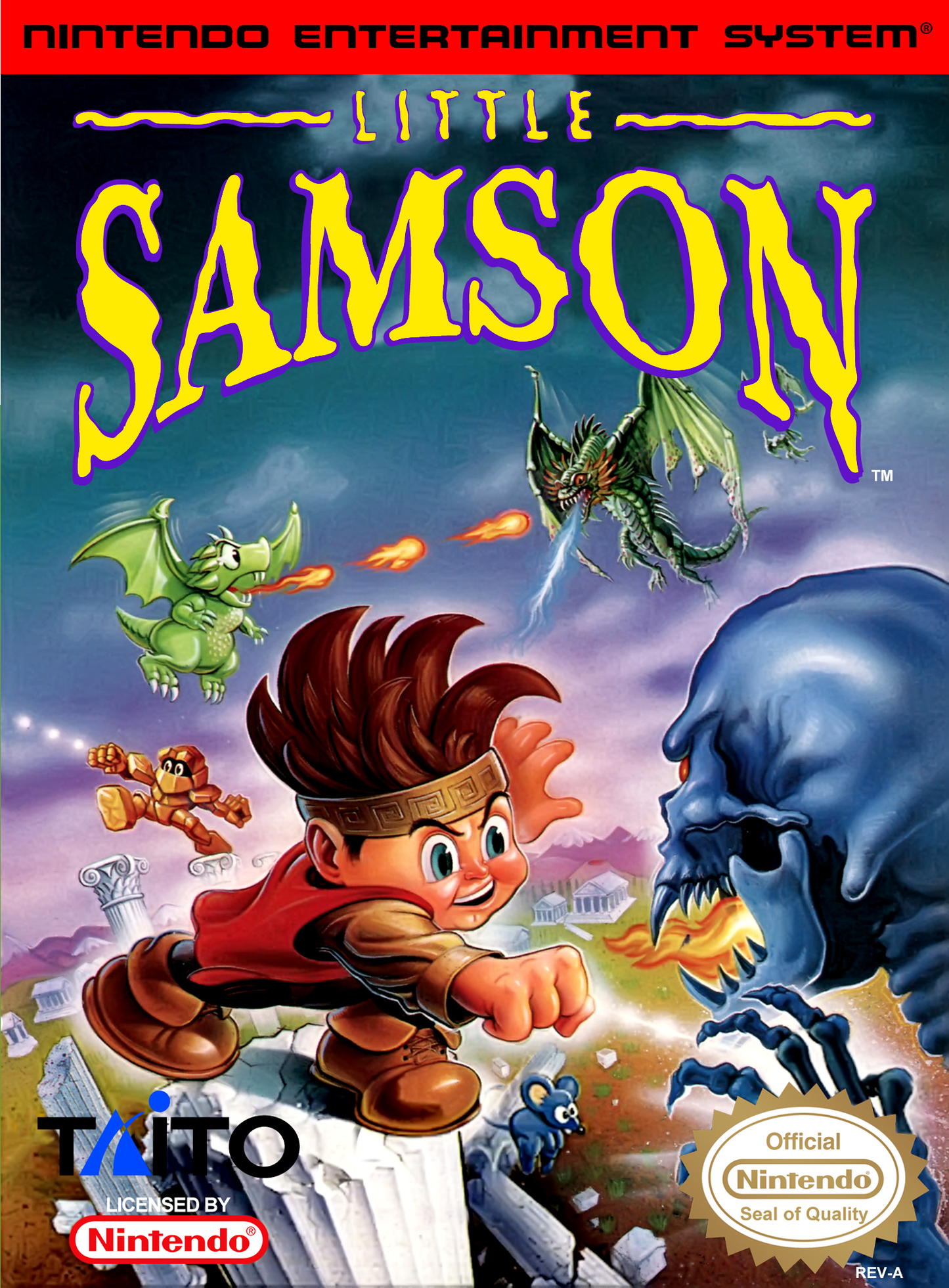 LITTLE SAMSON - NES (W/BOX & MANUAL)