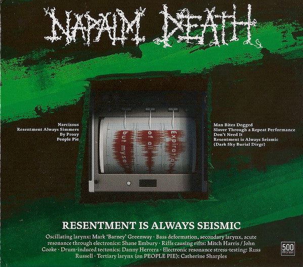 NAPALM DEATH - RESENTMENT IS ALWAYS SEISMIC-A FINAL THR