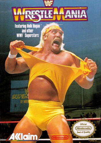 WWF WRESTLEMANIA STEEL CAGE CHALLENGE - NES (W/BOX & MANUAL)