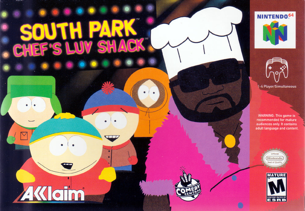 SOUTH PARK: CHEF'S LUV SHACK - N64 (W/BOX & MANUAL)