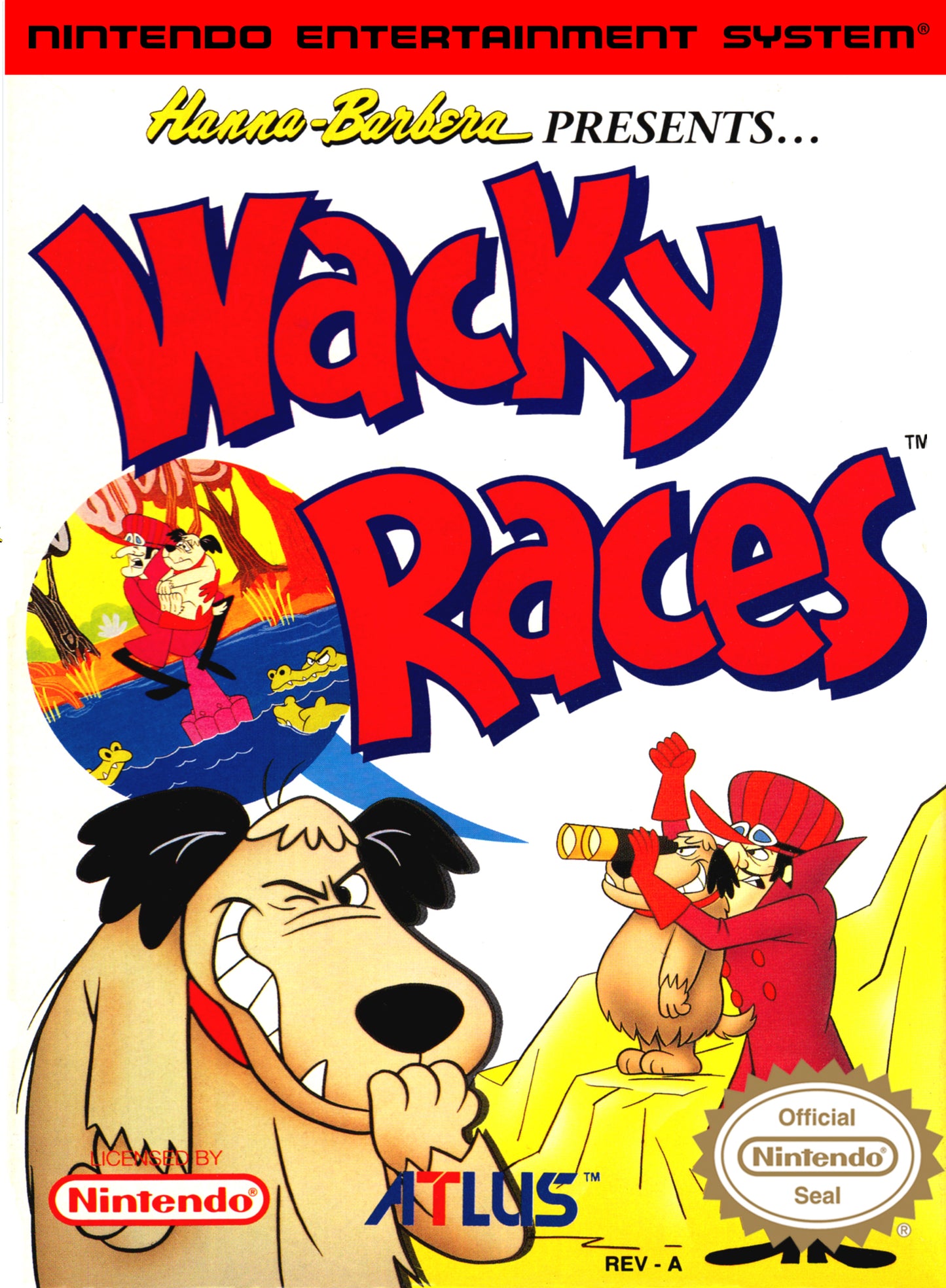 WACKY RACES - NES (W/BOX & MANUAL)