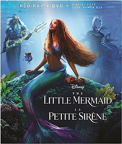 LITTLE MERMAID (MOVIE) - BLU-2023-HALLE BAILEY-INC. DVD COPY