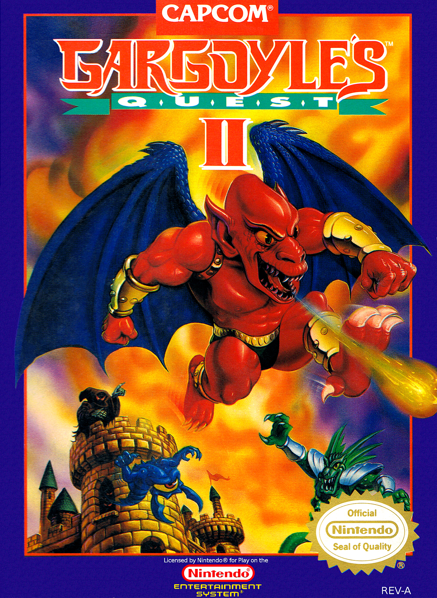 GARGOYLE'S QUEST II: THE DEMON DARKNESS - NES (W/BOX)