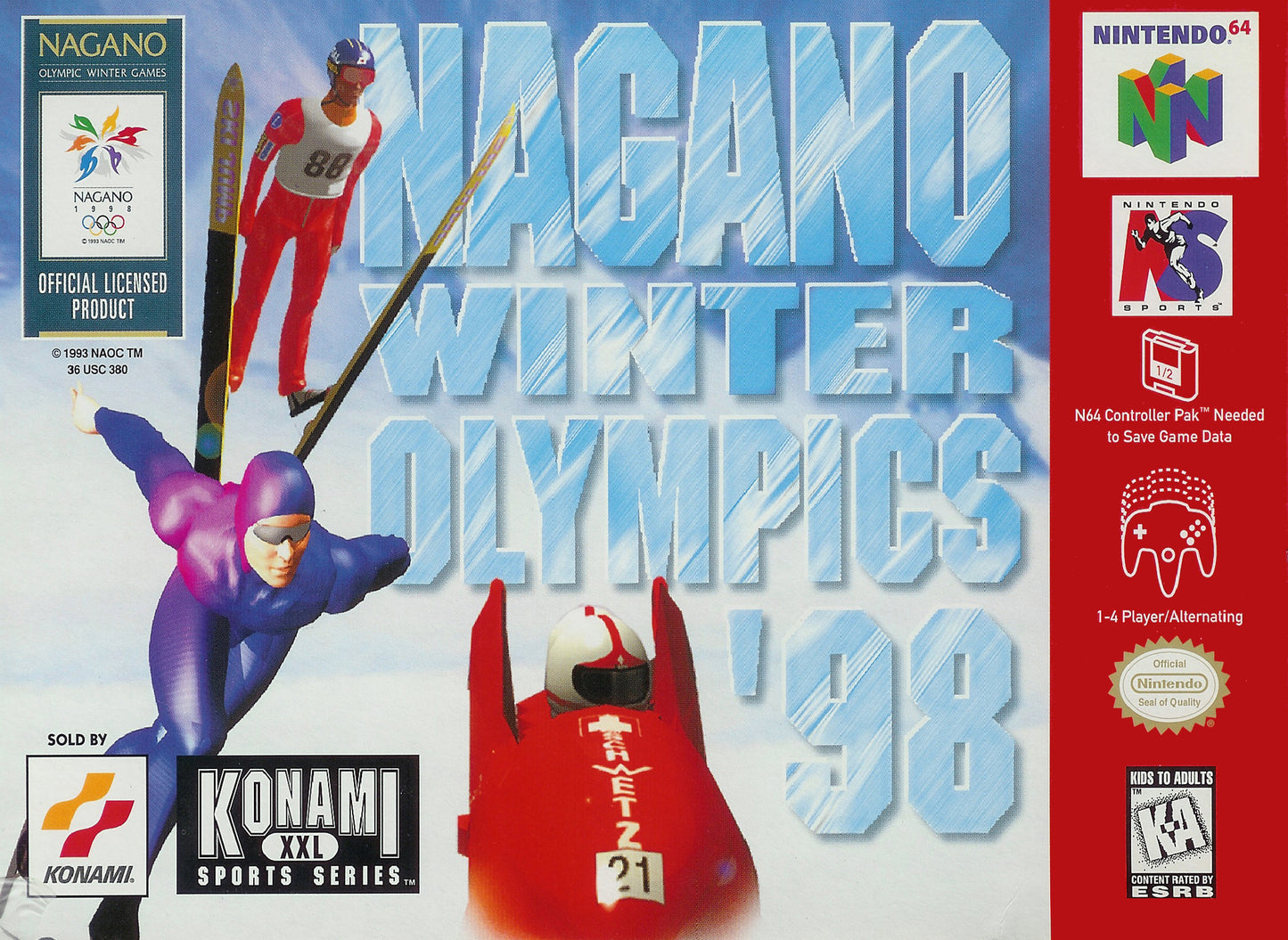 NAGANO WINTER OLYMPICS 98 - N64 (W/BOX)