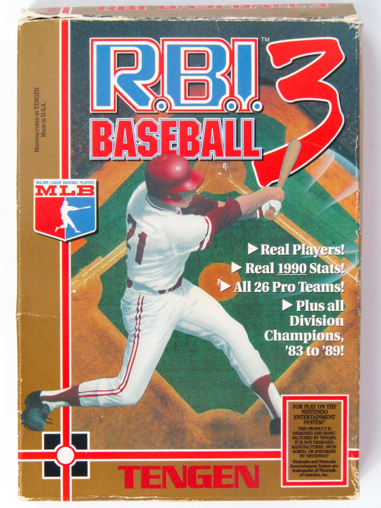 RBI BASEBALL 3 - NES (W/BOX)