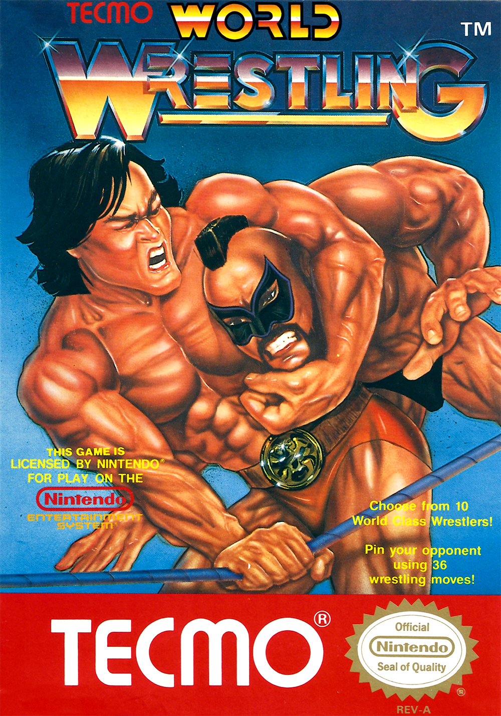 TECMO WORLD WRESTLING - NES (W/BOX)