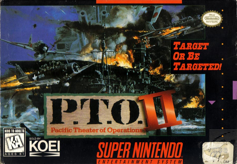P.T.O. II - SNES (W/BOX & MANUAL)
