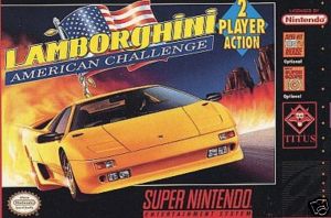 LAMBORGHINI AMERICAN CHALLENGE - SNES (W/BOX & MANUAL)