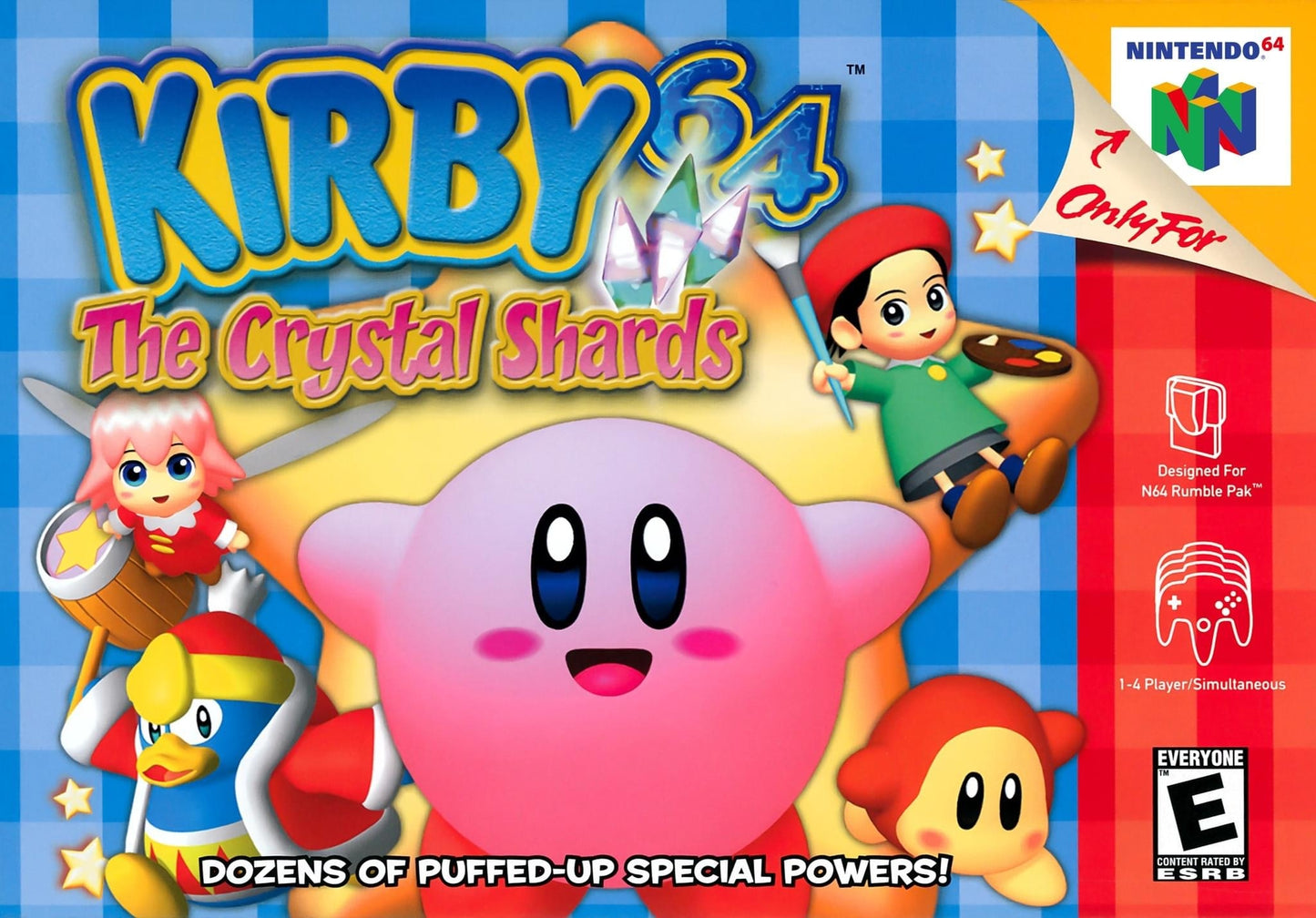 KIRBY 64: THE CRYSTAL SHARDS - N64 (W/BOX & MANUAL)