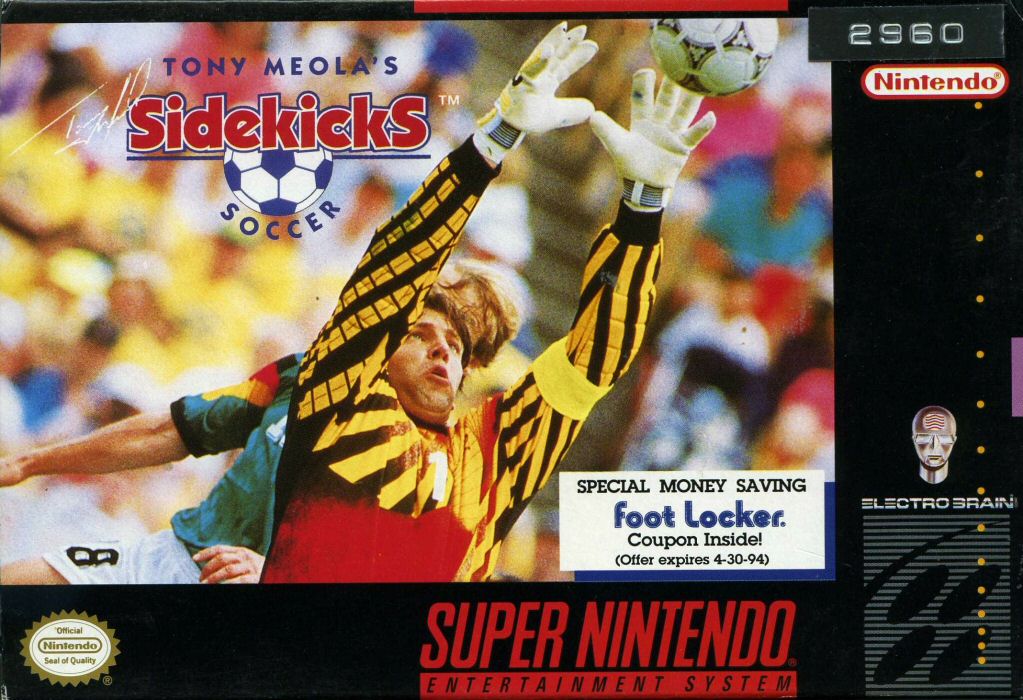 TONY MEOLA'S SIDEKICKS SOCCER - SNES (W/BOX & MANUAL)