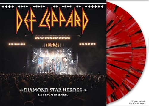 DEF LEPPARD - DIAMOND STAR HEROES LIVE FROM SHEFFIELD (LIMITED EDITION SPLATTER LP)