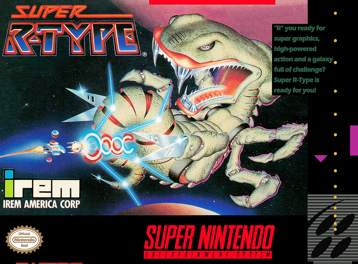 SUPER R-TYPE - SNES (W/BOX & MANUAL)