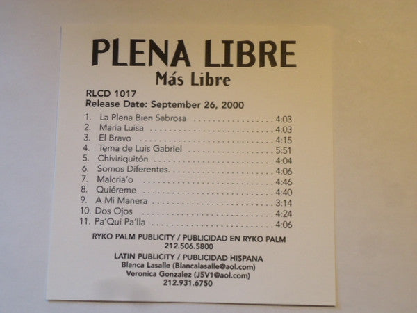 PLENA LIBRE - MASS LIBRE (LATIN)