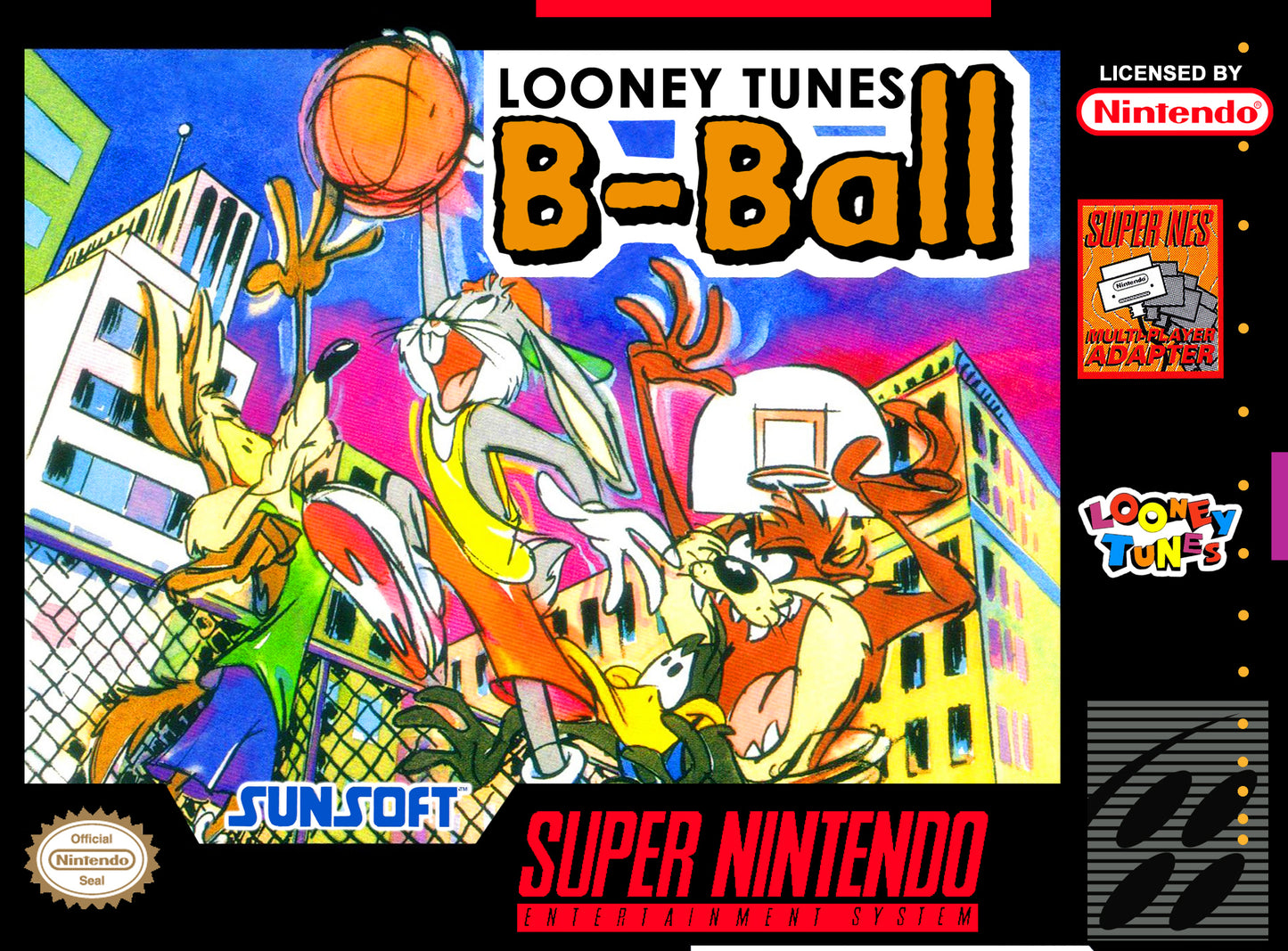 LOONEY TUNES B-BALL - SNES (W/BOX)