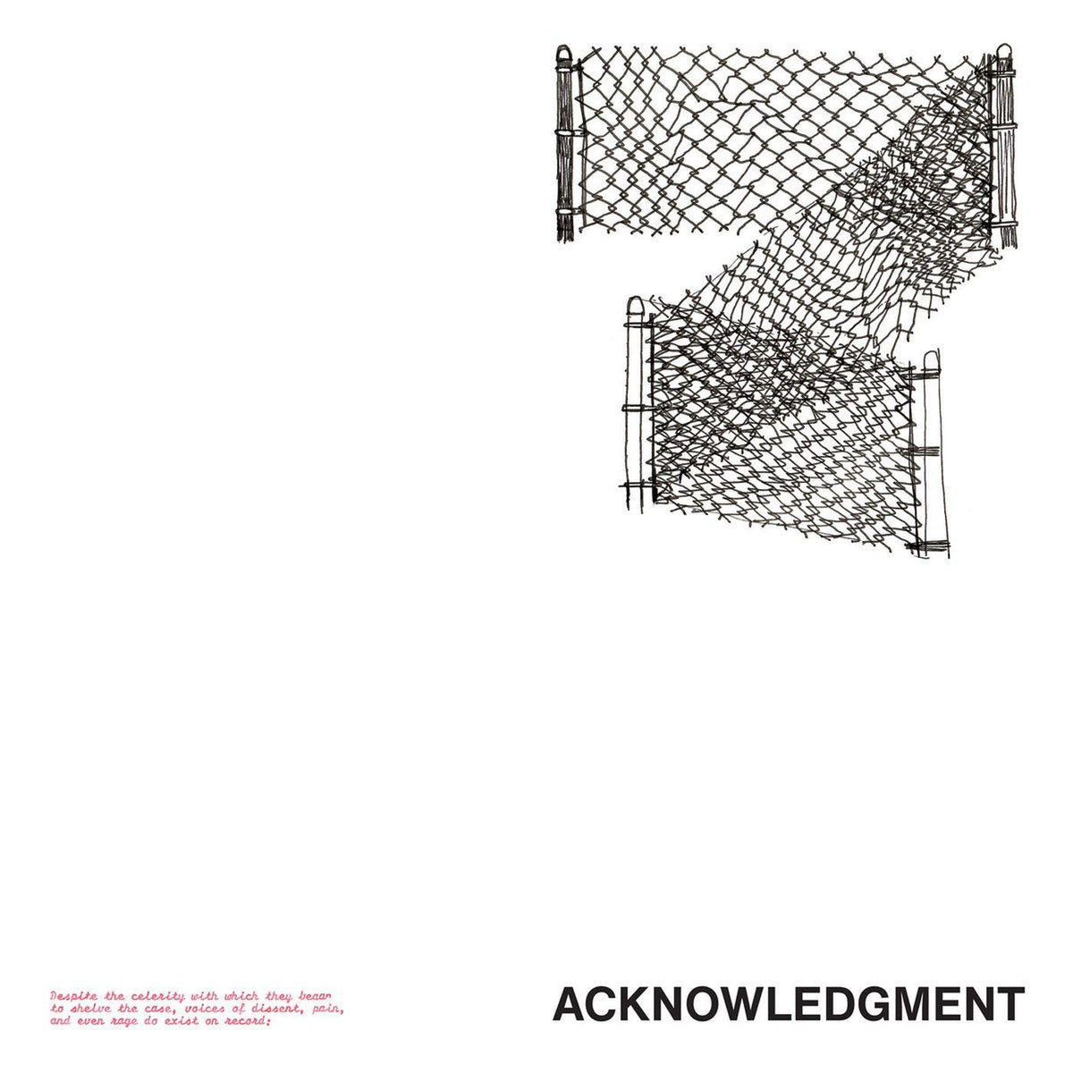 TRECKA, MARK - ACKNOWLEDGEMENT