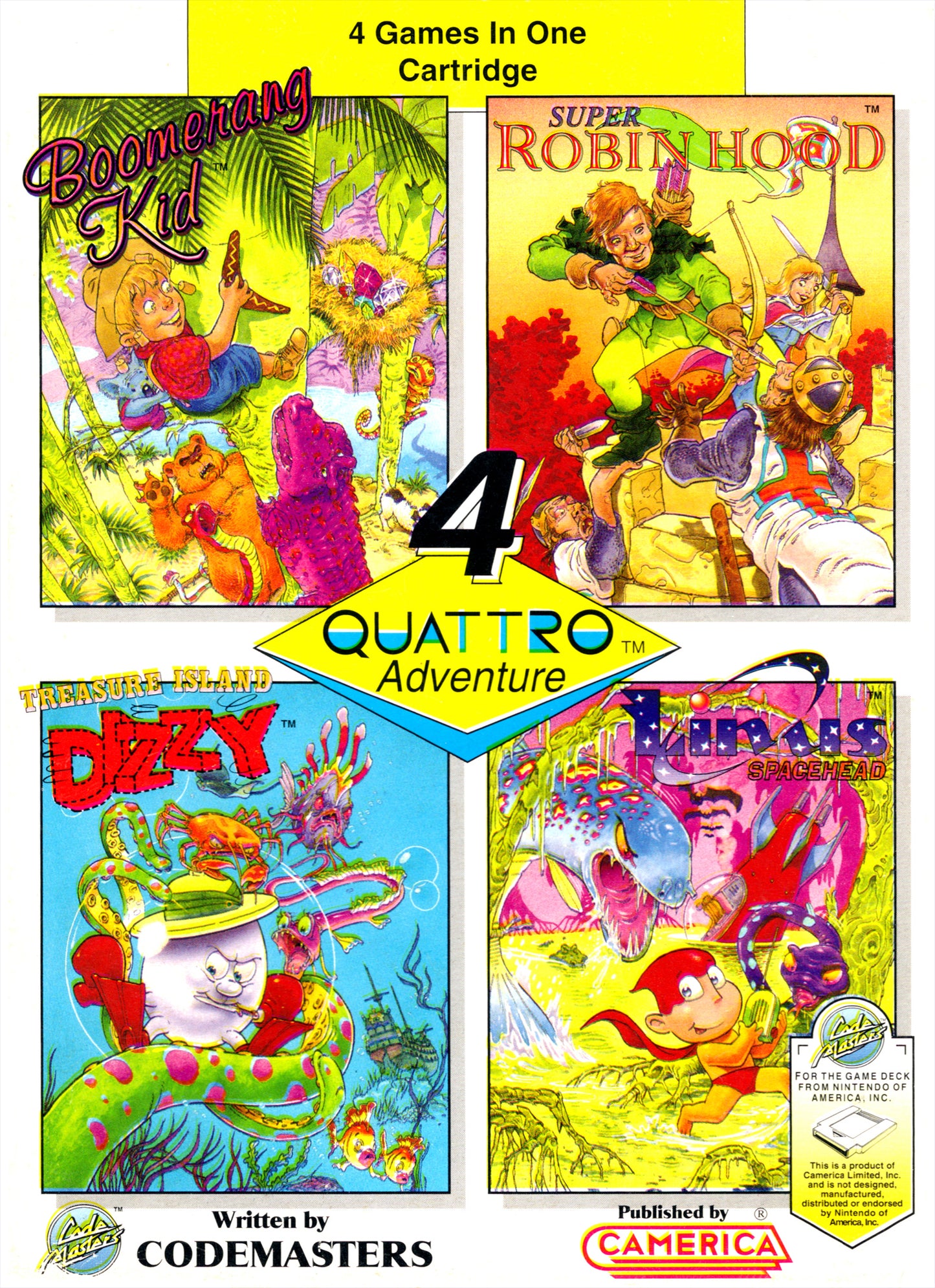 QUATTRO ADVENTURE - NES (W/BOX)