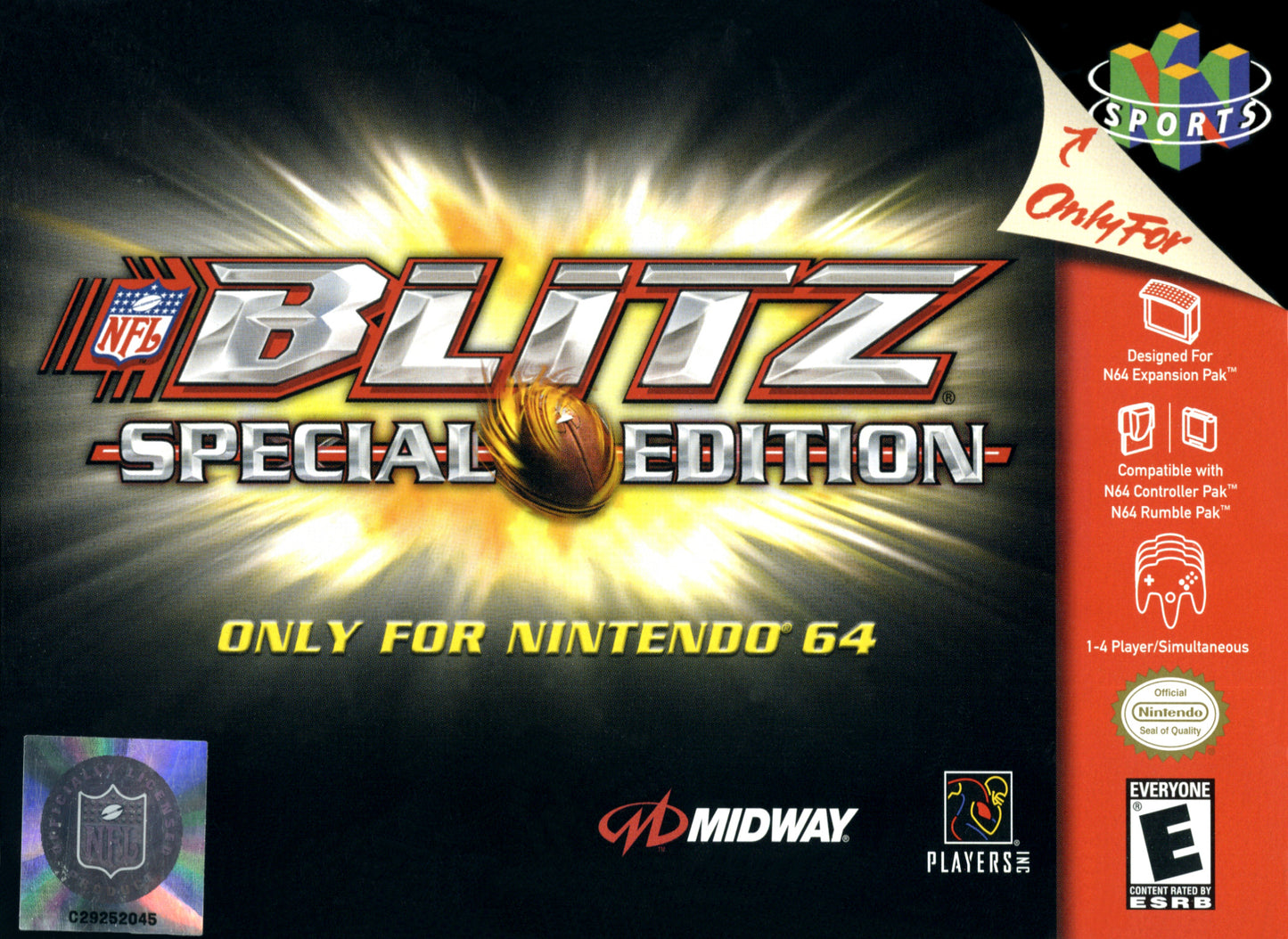 NFL BLITZ: SPECIAL EDITION - N64