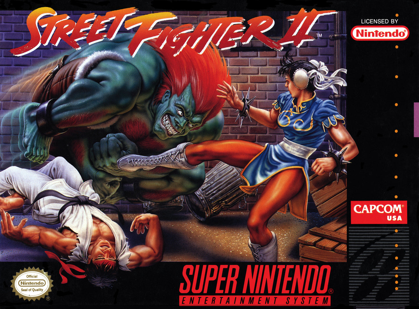 SUPER STREET FIGHTER II - SNES (W/BOX & MANUAL)