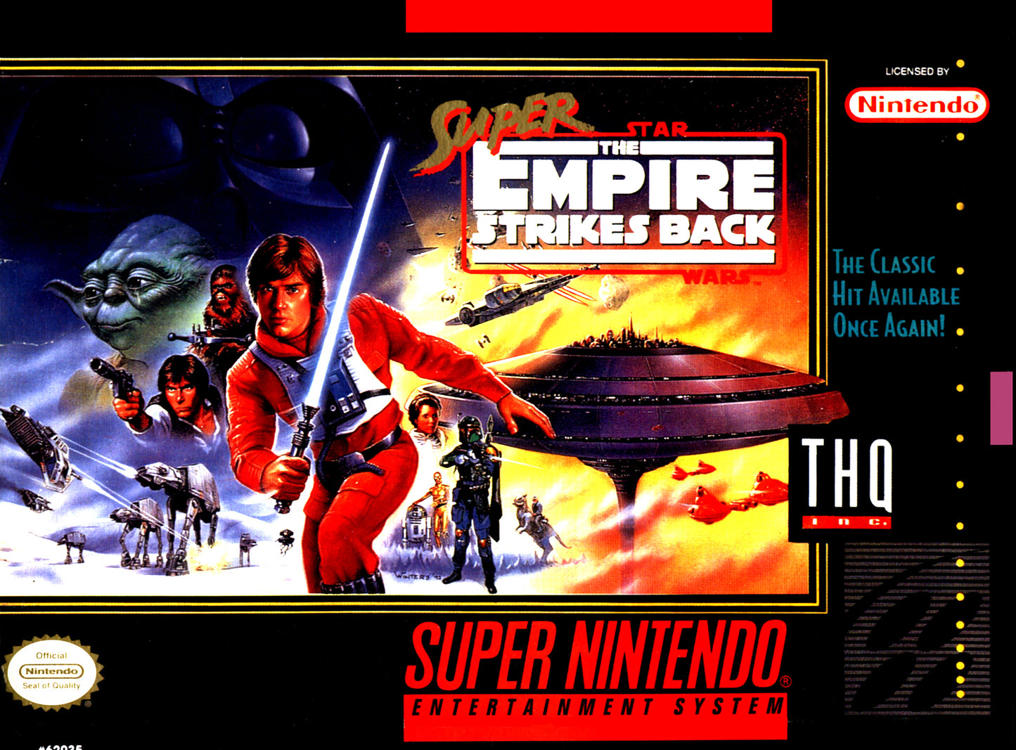 SUPER STAR WARS: EMPIRE STRIKES BACK - SNES (W/BOX)