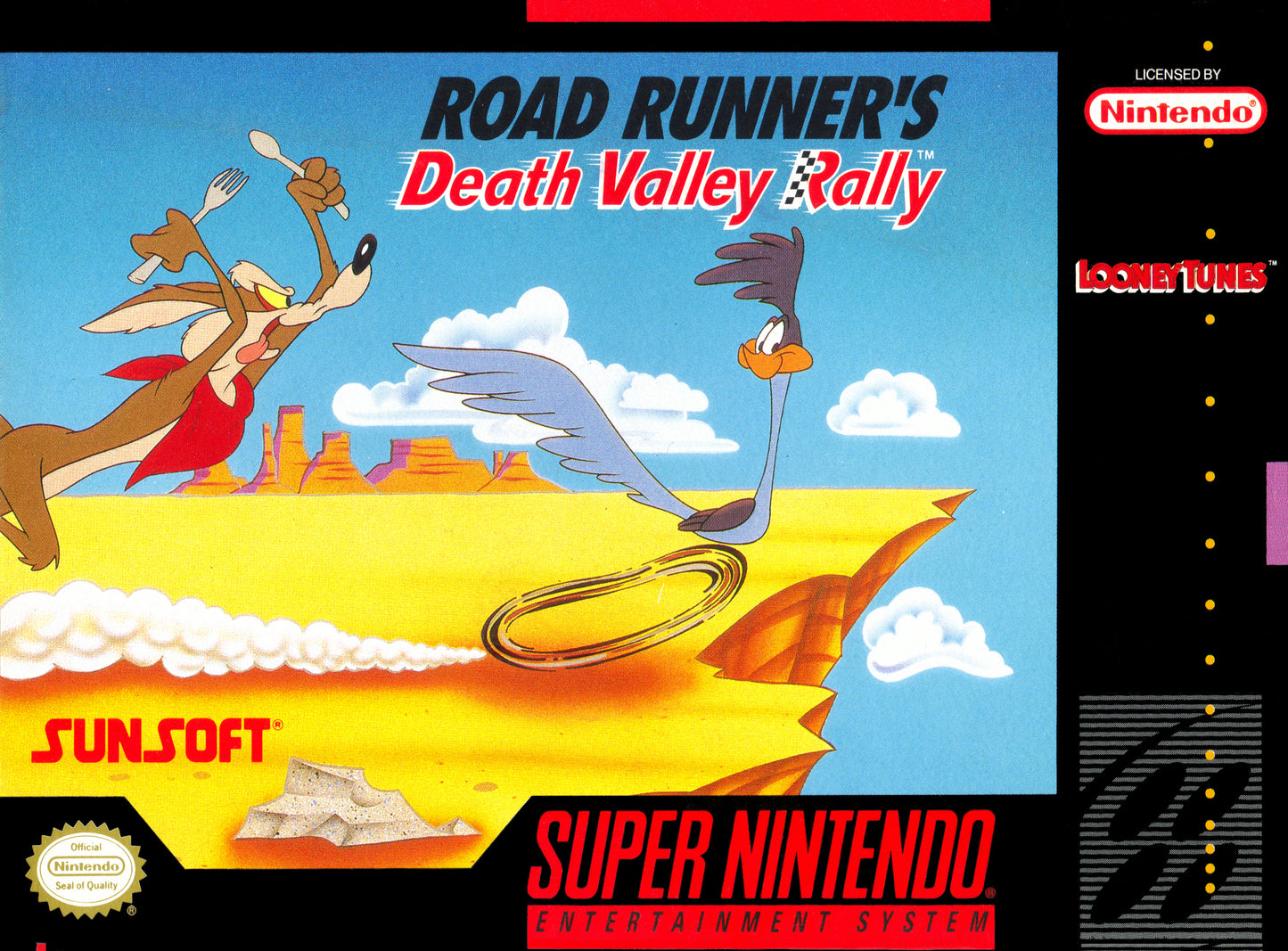ROAD RUNNER'S DEATH VALLEY RALLY - SNES (W/BOX)