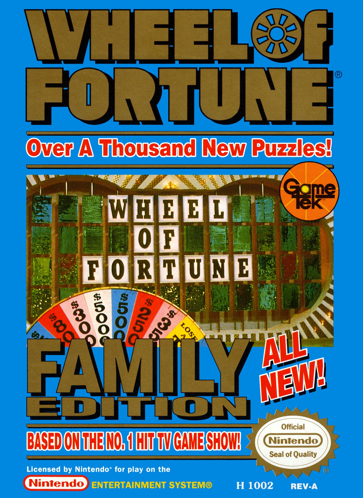 WHEEL OF FORTUNE: FAMILY EDITION - NES (W/BOX & MANUAL)