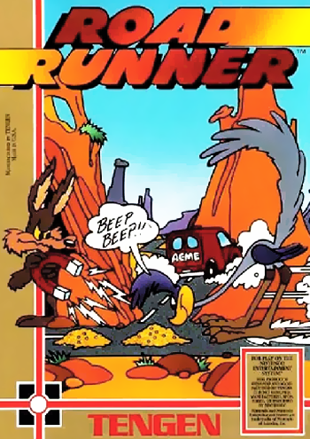 ROAD RUNNER'S DEATH VALLEY RALLY - SNES (W/BOX & MANUAL)