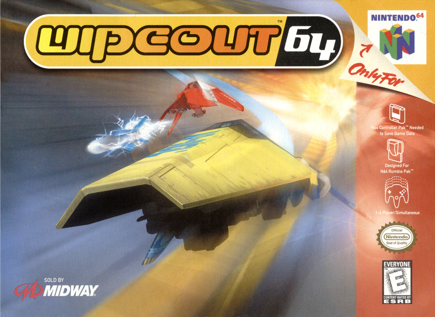 WIPEOUT - N64 (W/BOX & MANUAL)