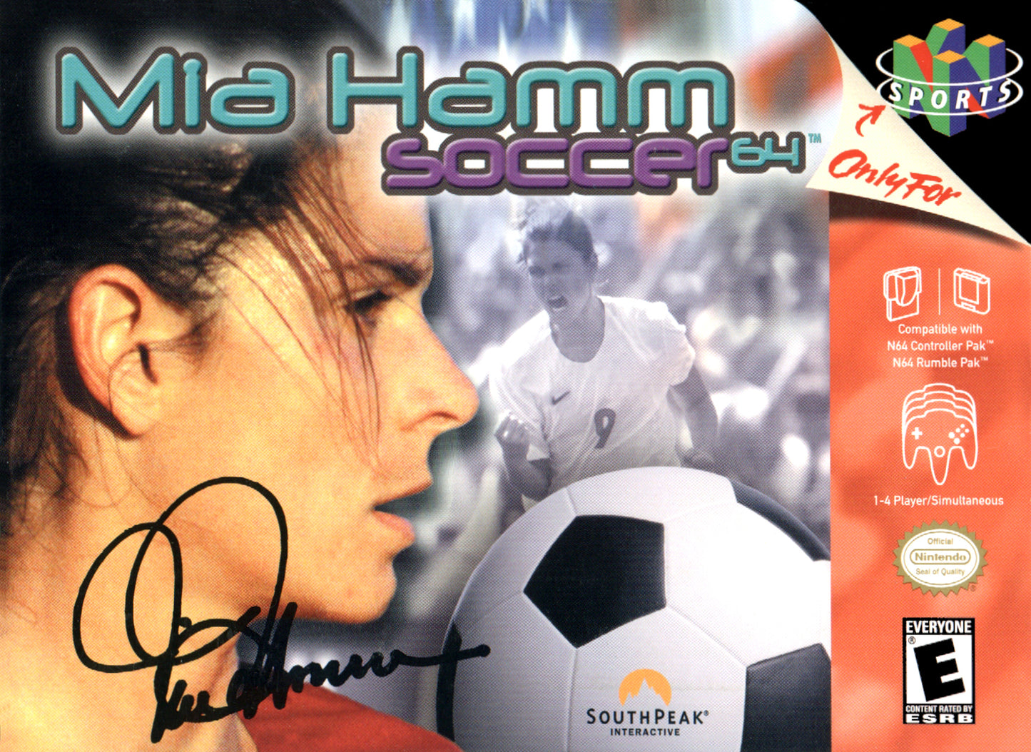 MIA HAMM SOCCER 64 - N64 (W/BOX & MANUAL)