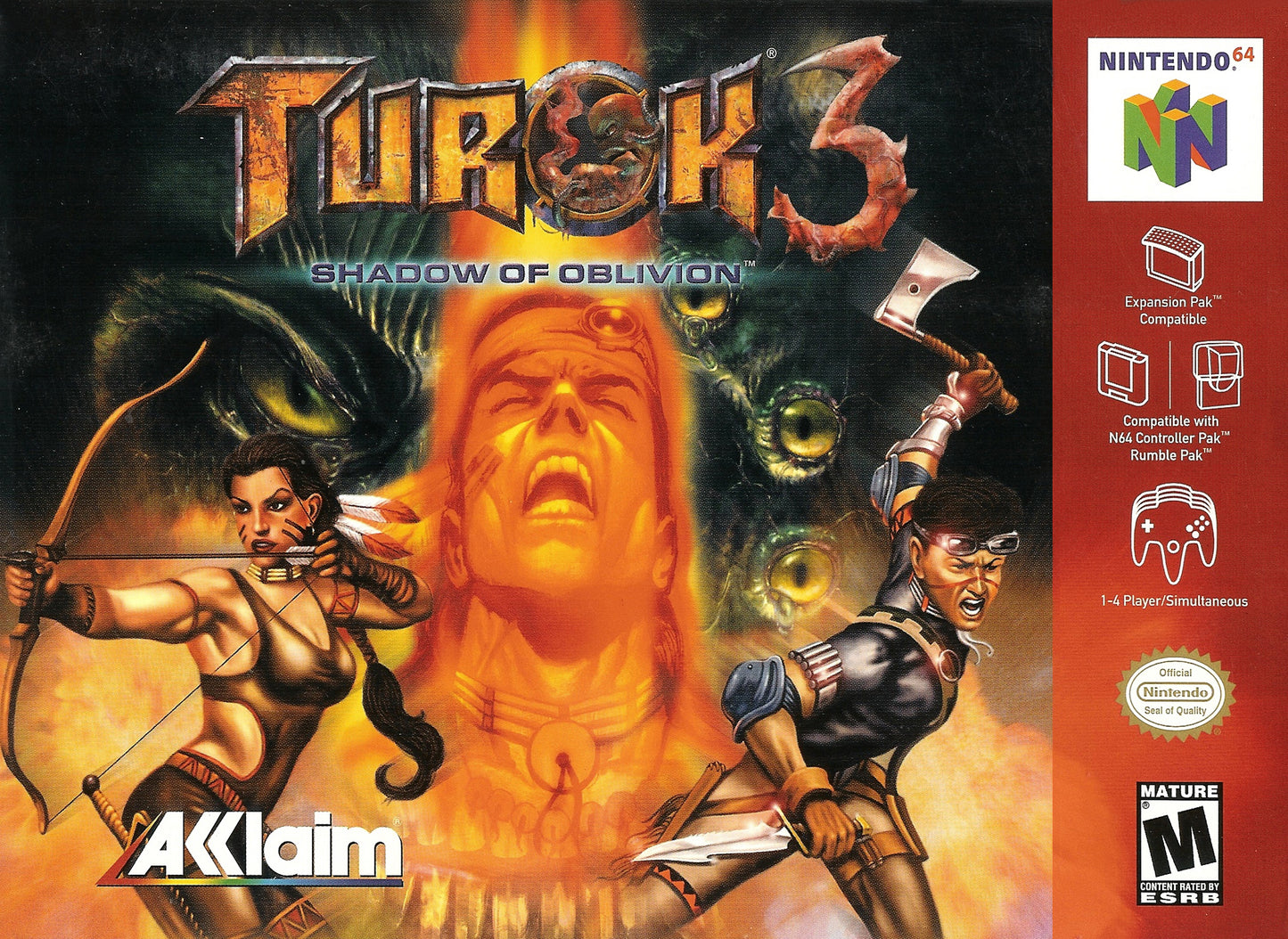 TUROK 3: SHADOW OF OBLIVION - N64 (W/BOX)