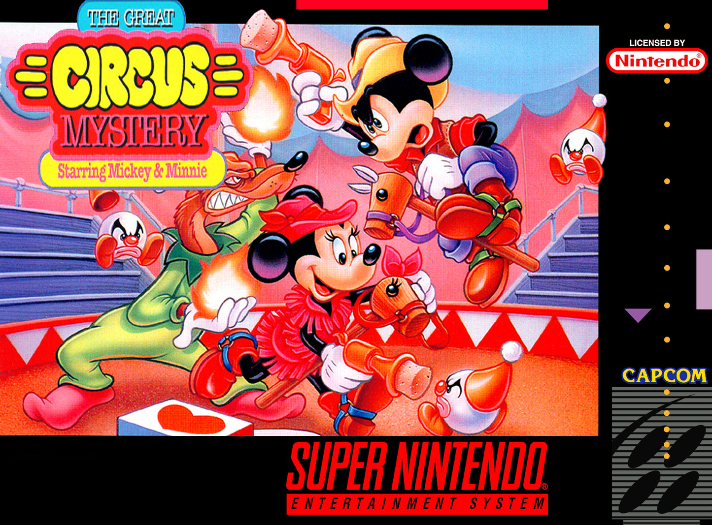 GREAT CIRCUS MYSTERY STARRING MICKEY & M - SNES (W/BOX & MANUAL)