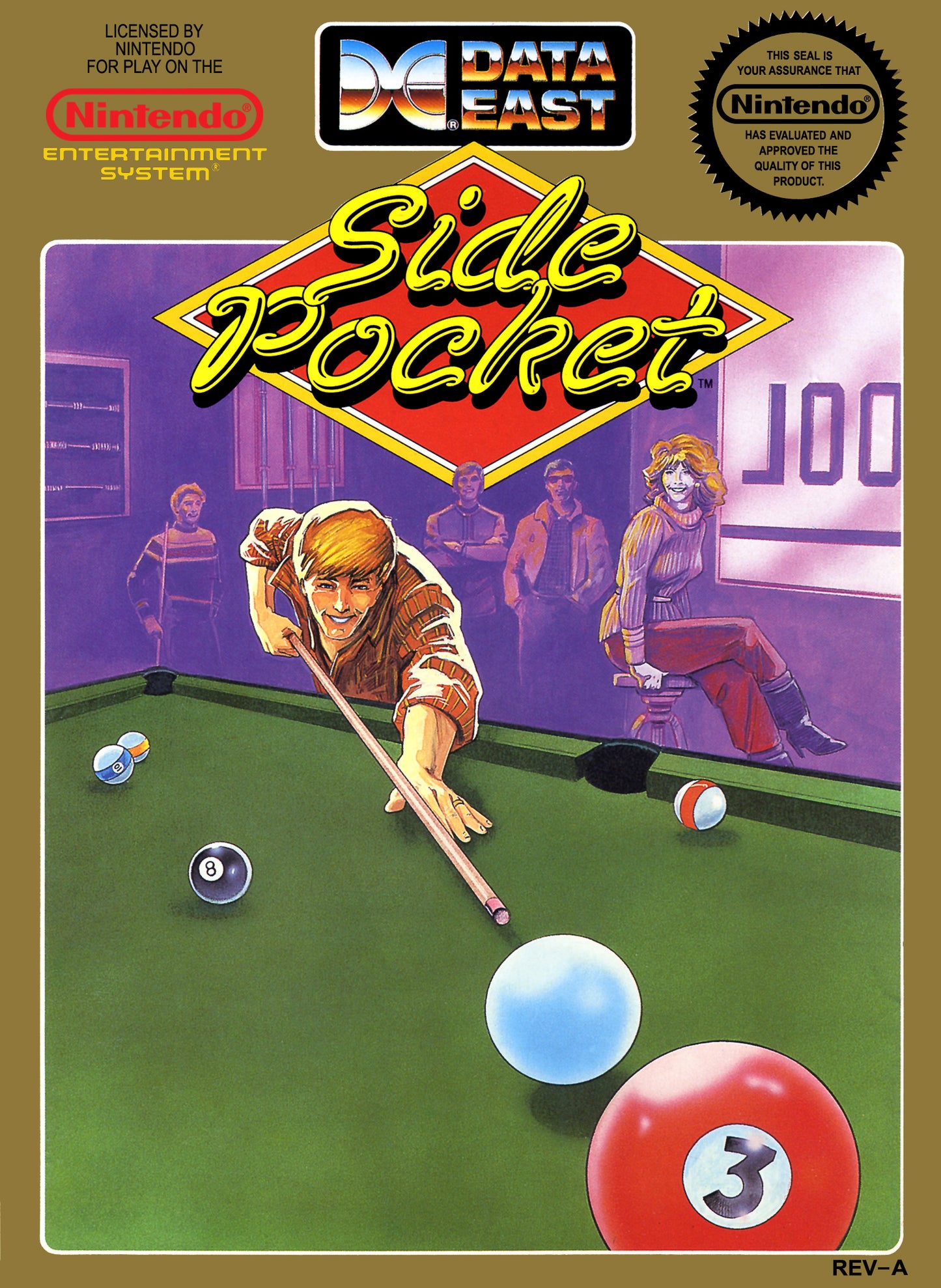SIDE POCKET - NES (W/BOX & MANUAL)