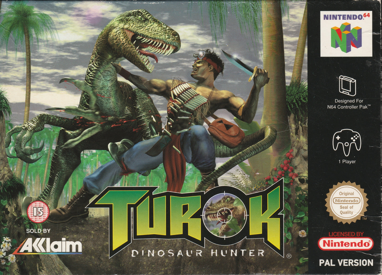TUROK: DINOSAUR HUNTER - N64 (W/BOX)