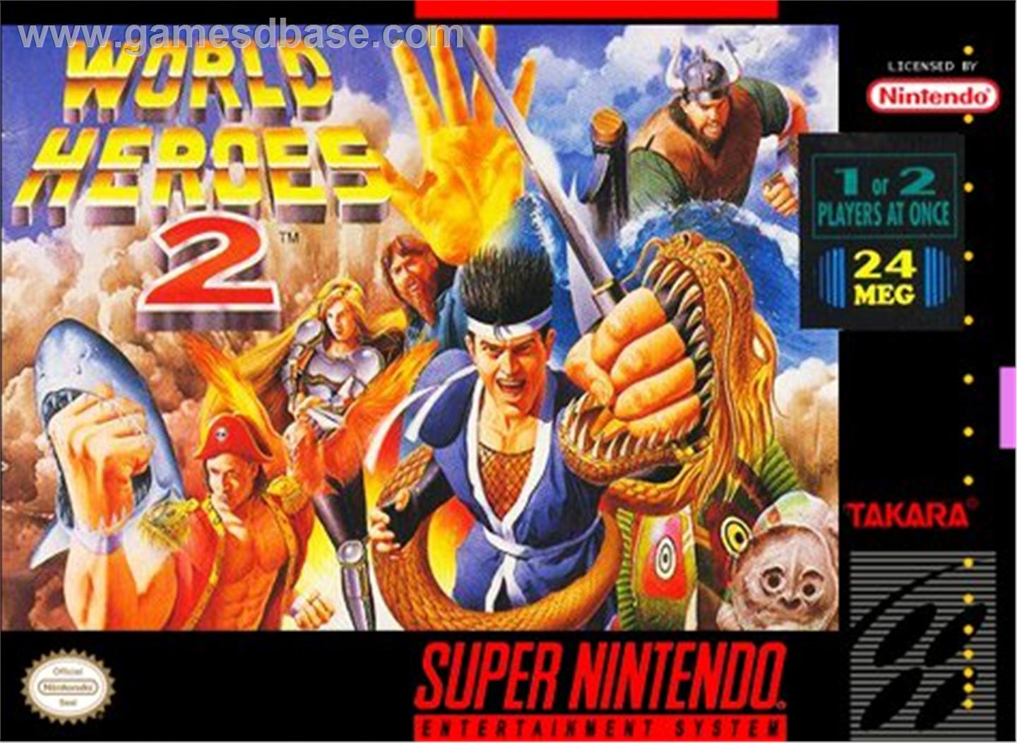 WORLD HEROES - SNES