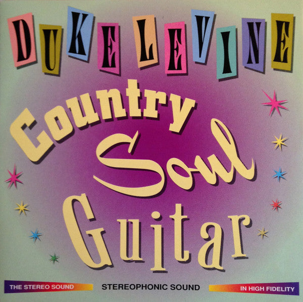LEVINE, DUKE - COUNTRY SOUL GUITAR