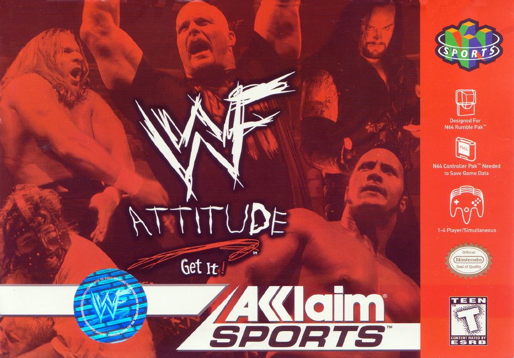 WWF ATTITUDE - N64 (W/BOX)