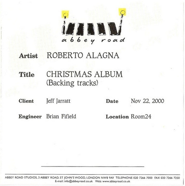 ALAGNA, ROBERTO - CHRISTMAS ALBUM