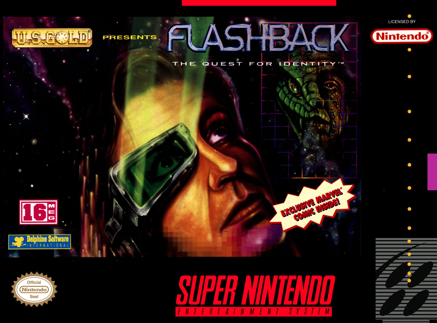 FLASHBACK: THE QUEST FOR IDENTITY - SNES (W/BOX)