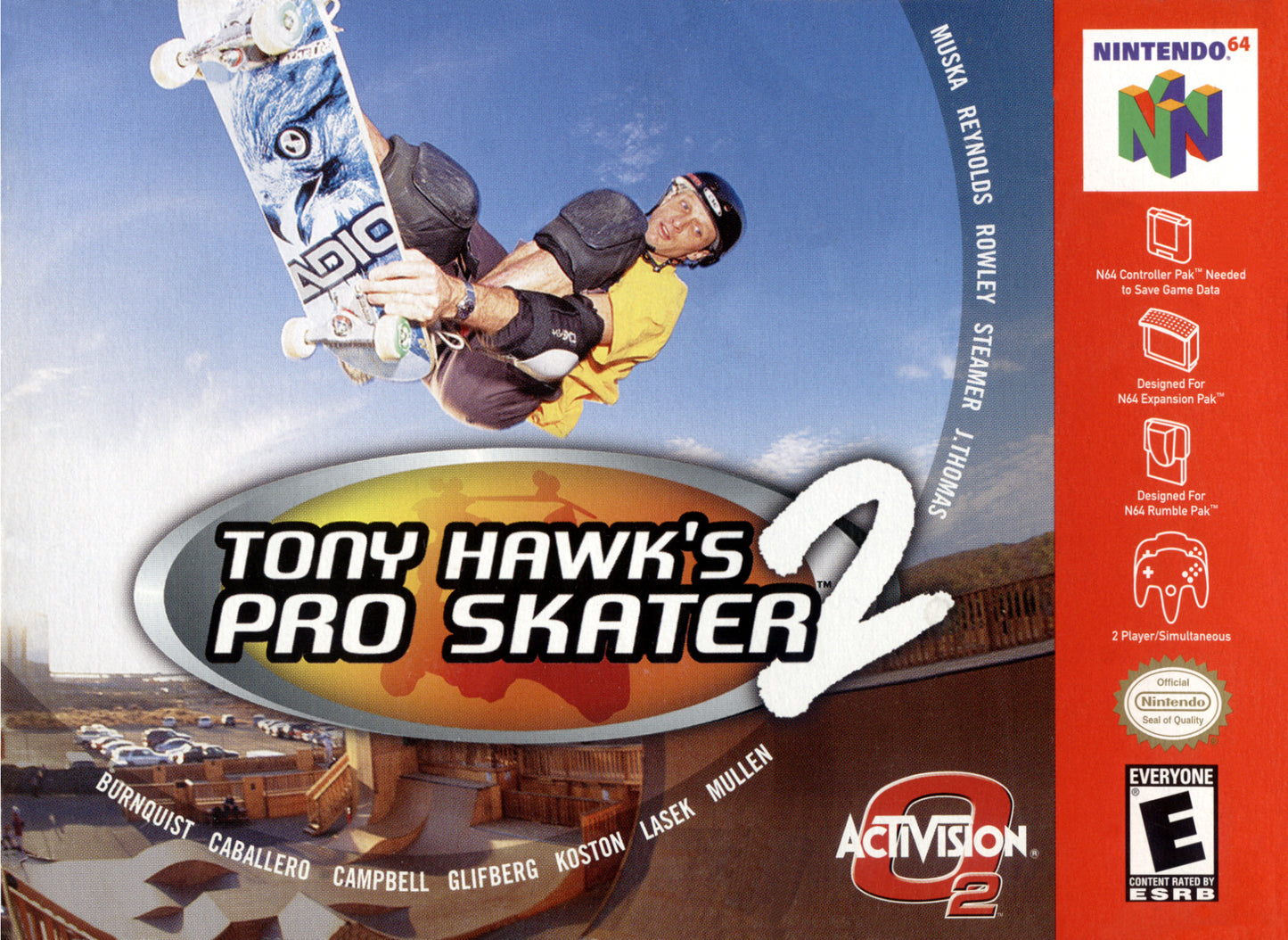 TONY HAWK'S PRO SKATER 2 - N64 (W/BOX)