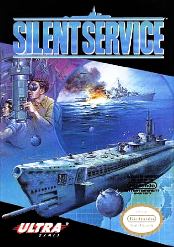 SILENT SERVICE - NES (W/BOX & MANUAL)