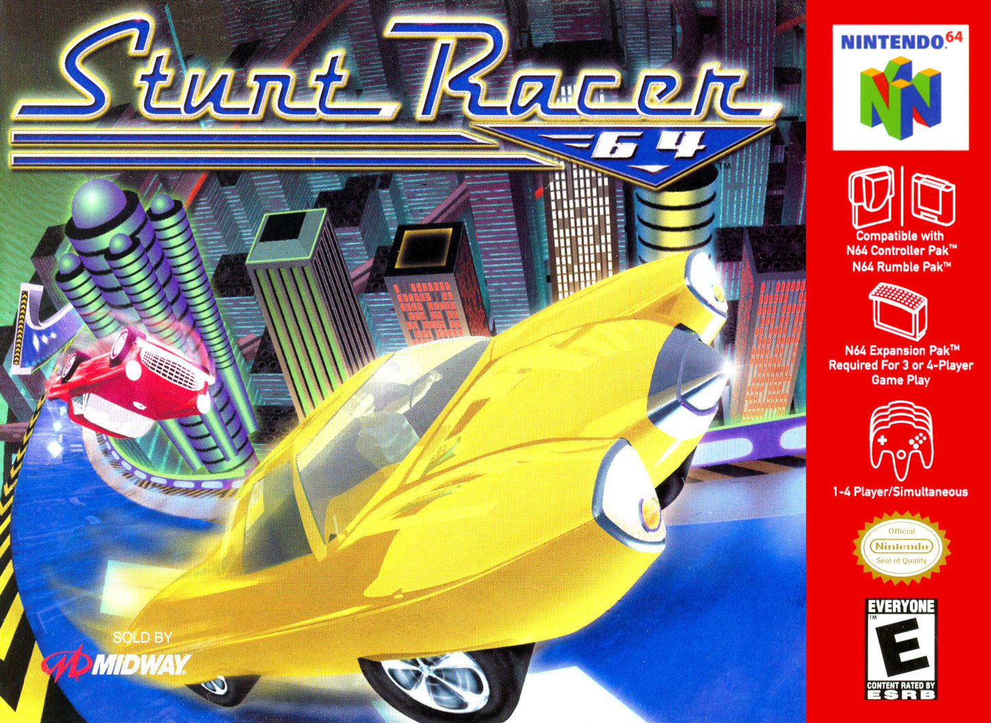 STUNT RACER - N64 (W/BOX & MANUAL)