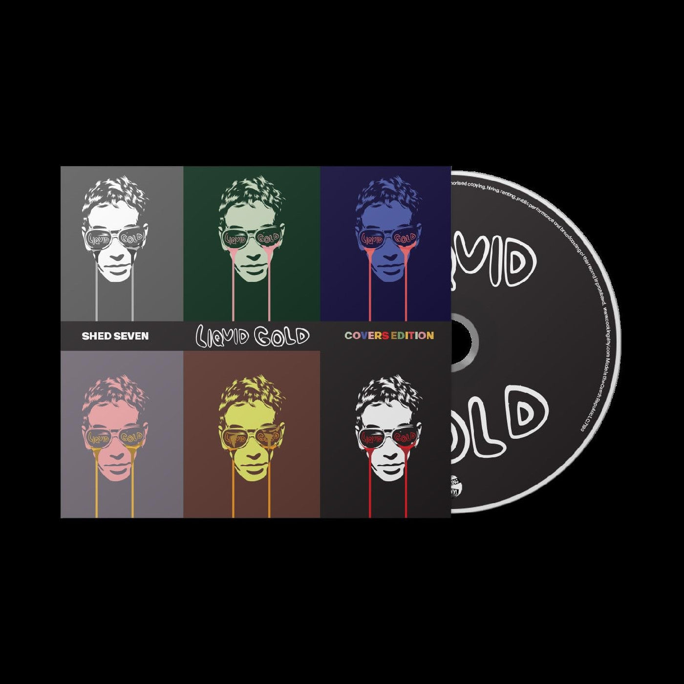SHED SEVEN - LIQUID GOLD (RED/BLACK MARBLE VINYL)