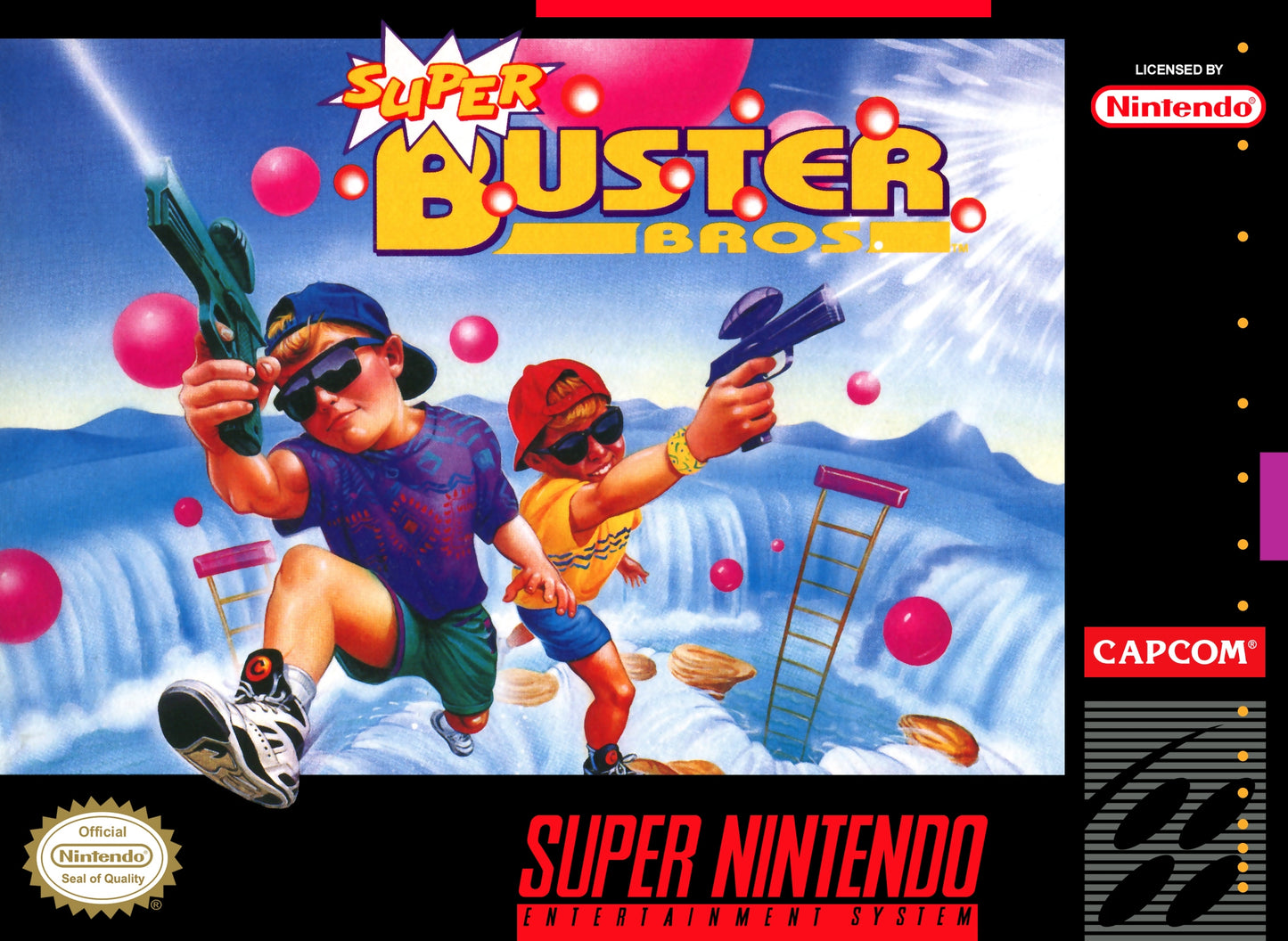 SUPER BUSTER BROS. - SNES (W/BOX & MANUAL)